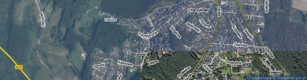 Zdjęcie satelitarne Brzozowa ul.