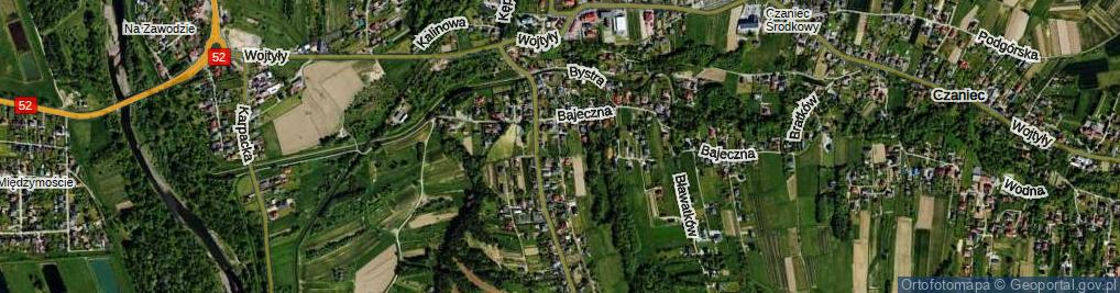 Zdjęcie satelitarne Brzoskwiniowa ul.