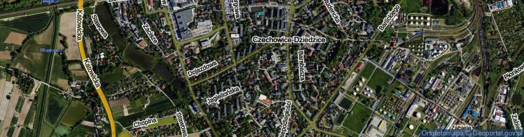 Zdjęcie satelitarne Braci Koźbów ul.