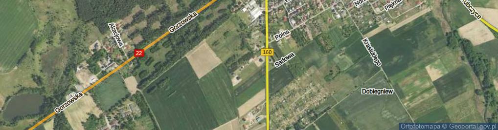Zdjęcie satelitarne Brzozowa ul.