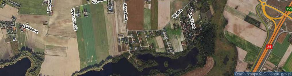 Zdjęcie satelitarne Brzoskwiniowa ul.