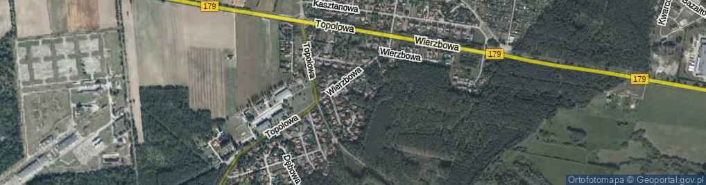 Zdjęcie satelitarne Brzozowa ul.