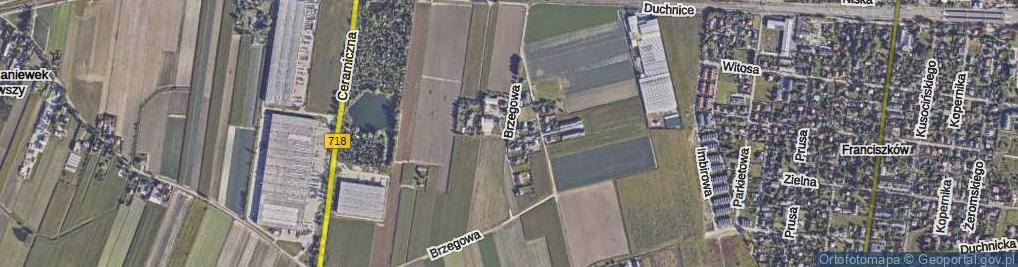 Zdjęcie satelitarne Brzegowa ul.