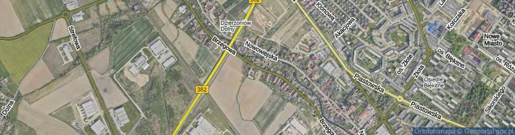 Zdjęcie satelitarne Brzegowa ul.