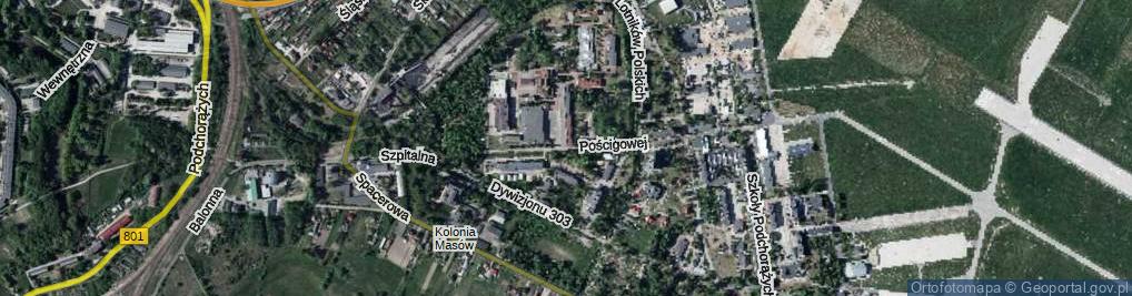 Zdjęcie satelitarne Brygady Pościgowej ul.