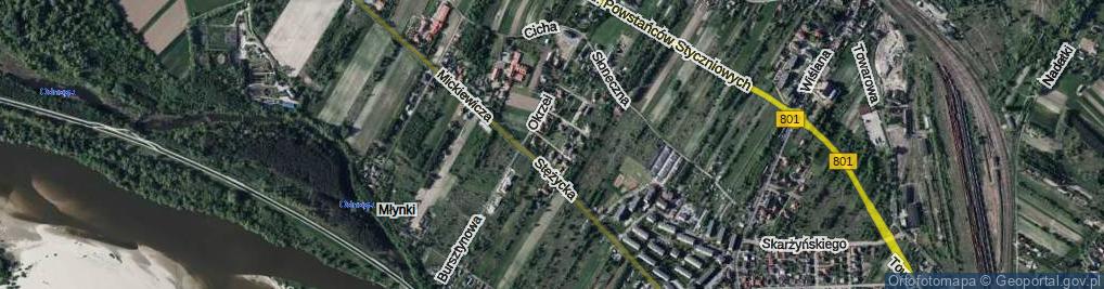 Zdjęcie satelitarne Brzozowa ul.