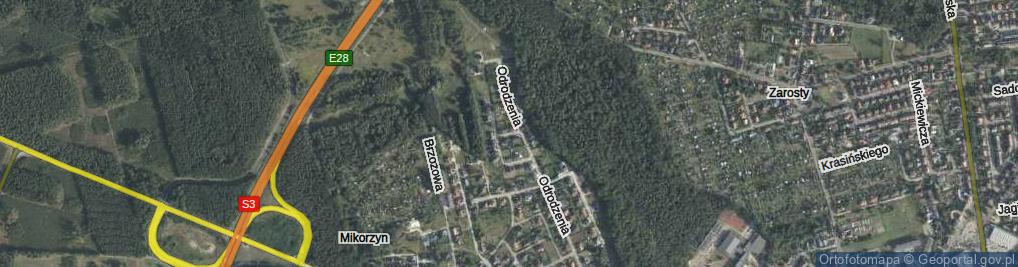 Zdjęcie satelitarne Brązowa ul.