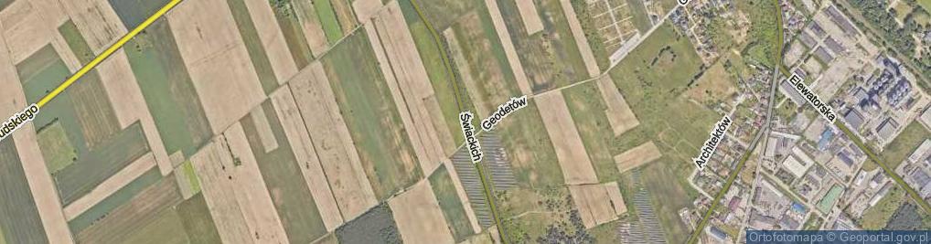 Zdjęcie satelitarne Braci Świackich ul.