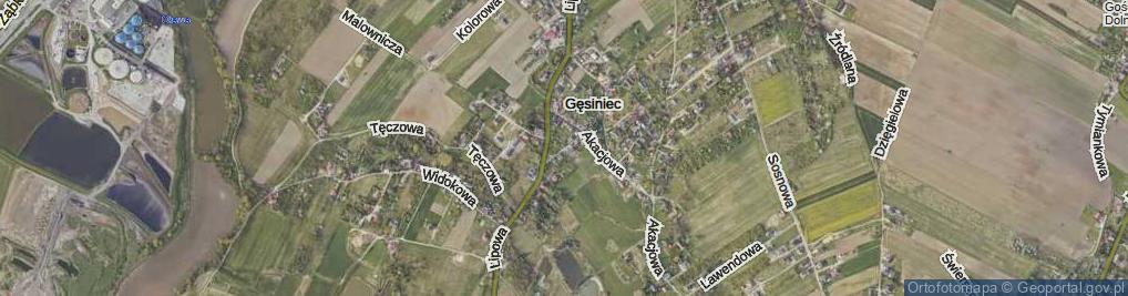 Zdjęcie satelitarne Brzozowa ul.