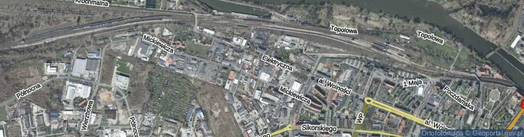 Zdjęcie satelitarne Browarna ul.