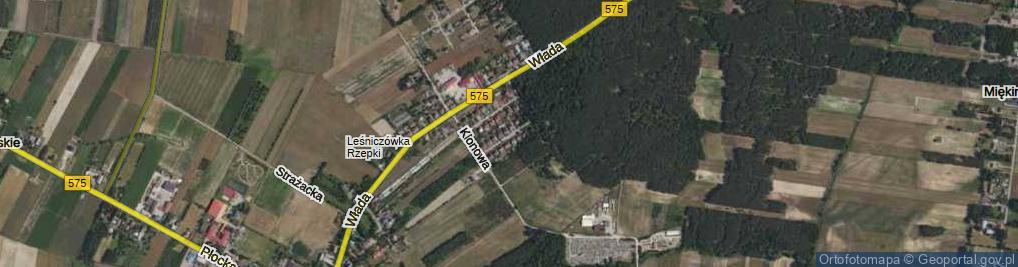 Zdjęcie satelitarne Brzozowa ul.