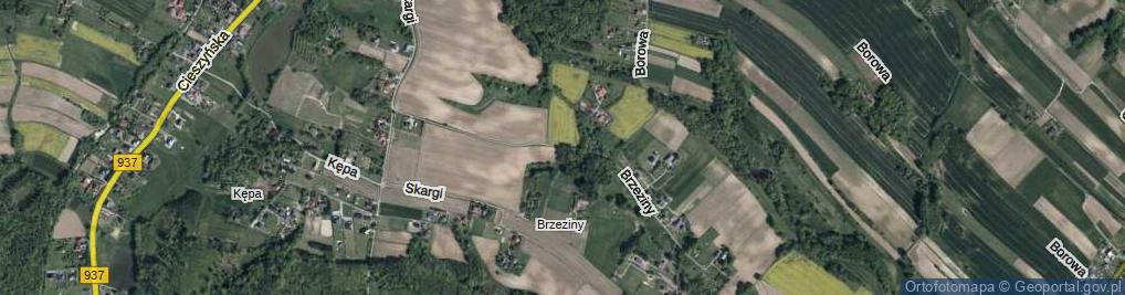 Zdjęcie satelitarne Brzeziny ul.