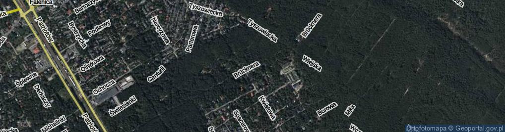 Zdjęcie satelitarne Brücknera ul.