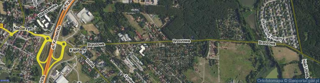 Zdjęcie satelitarne Brzozowa ul.