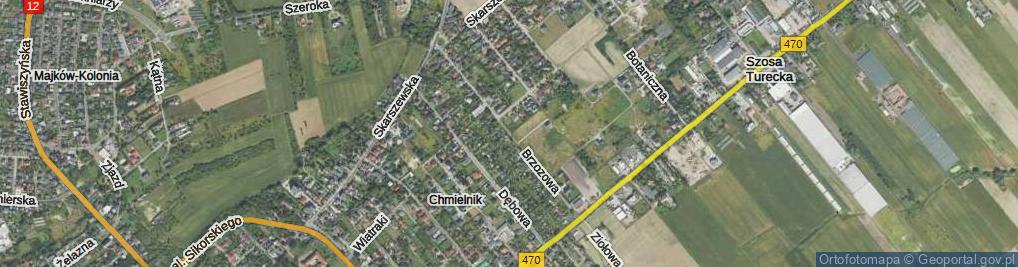 Zdjęcie satelitarne Brzozowa ul.