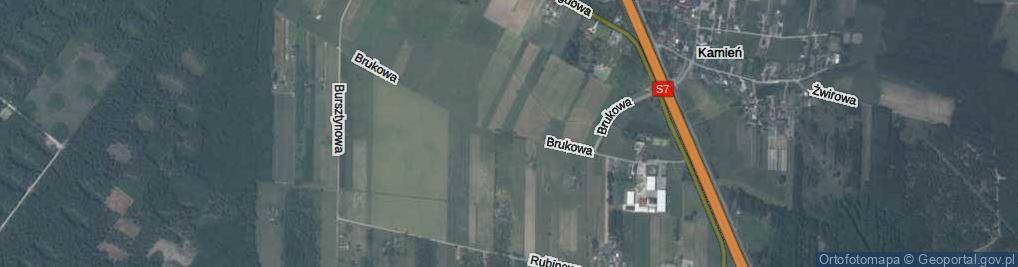 Zdjęcie satelitarne Brukowa ul.