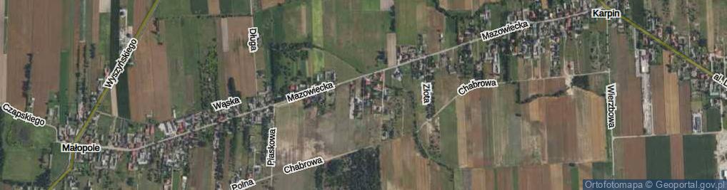 Zdjęcie satelitarne Brzozowa ul.