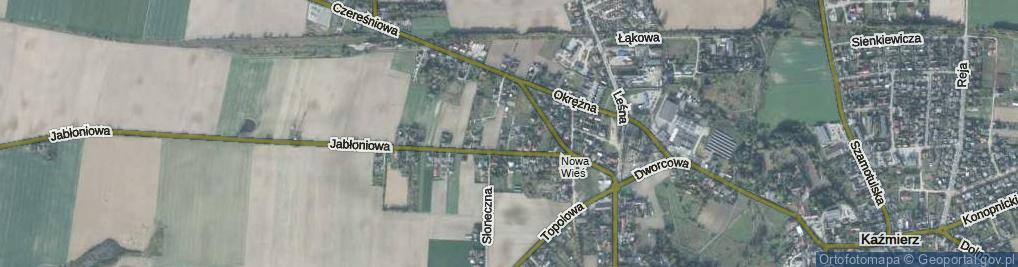Zdjęcie satelitarne Brzoskwiniowa ul.