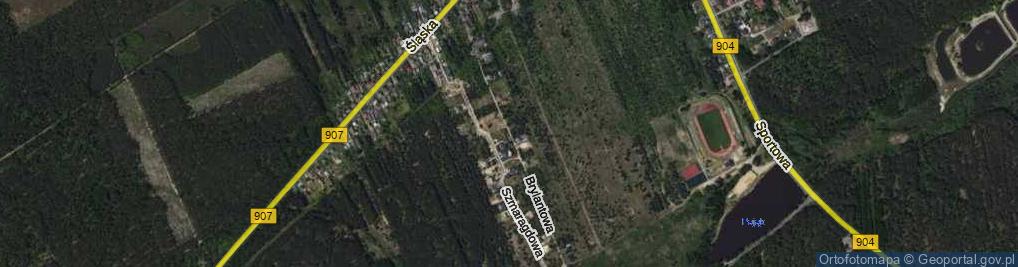 Zdjęcie satelitarne Brylantowa ul.