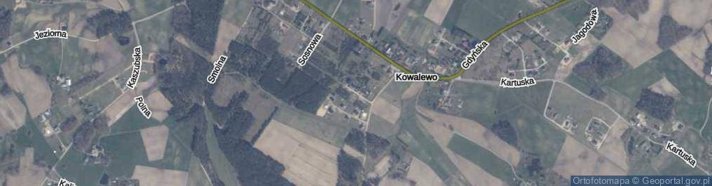 Zdjęcie satelitarne Brzozowa ul.