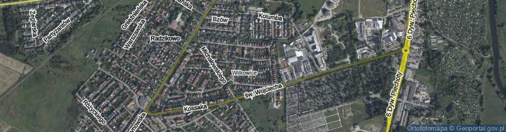 Zdjęcie satelitarne Brzechwy Jana ul.