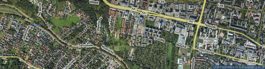 Zdjęcie satelitarne Brązownicza ul.