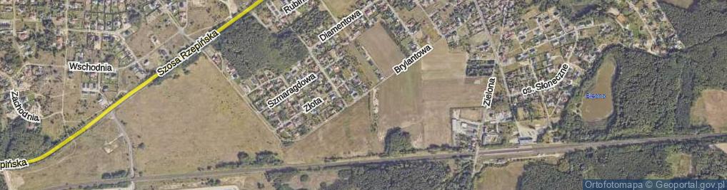 Zdjęcie satelitarne Brylantowa ul.