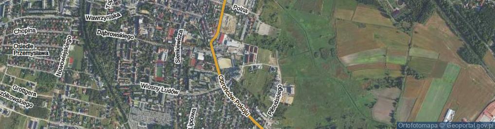 Zdjęcie satelitarne Bractwa Kurkowego ul.