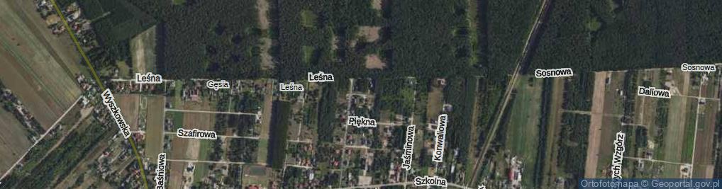 Zdjęcie satelitarne Brzozowa ul.