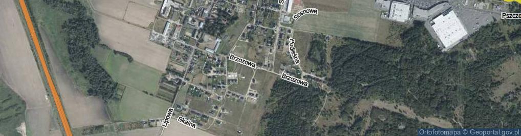 Zdjęcie satelitarne Brzozowa ul.