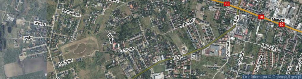 Zdjęcie satelitarne Brzozowa ul.