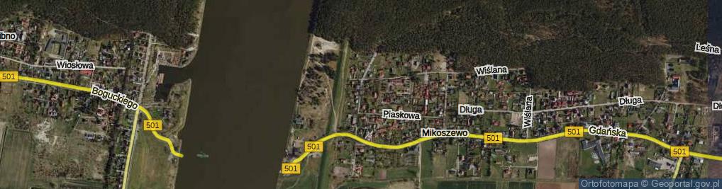 Zdjęcie satelitarne Brzegowa ul.