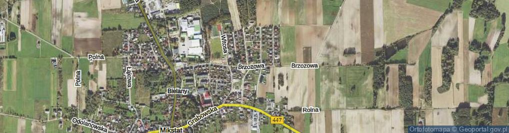 Zdjęcie satelitarne Brzozowa ul.