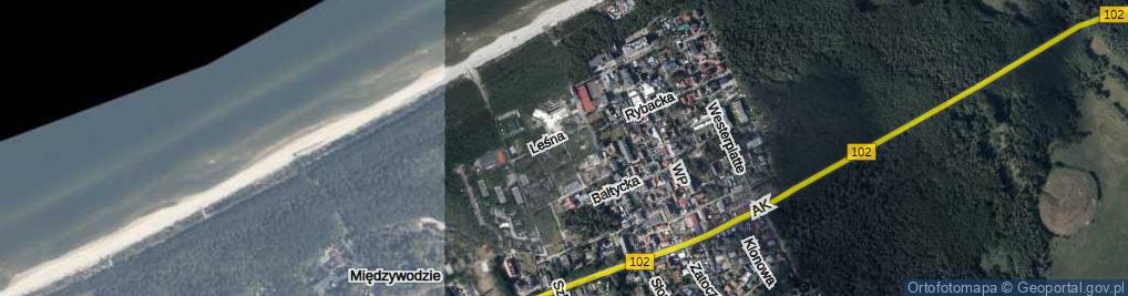 Zdjęcie satelitarne Brzozowa ul.