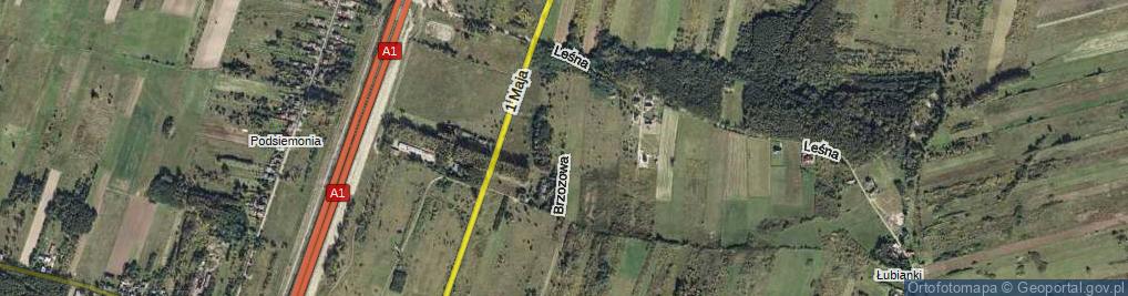 Zdjęcie satelitarne Brzozowa ul.