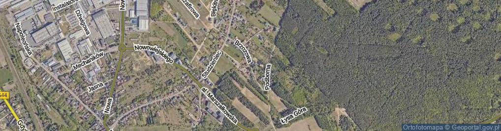 Zdjęcie satelitarne Brzozowa ul.