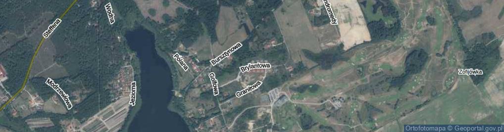 Zdjęcie satelitarne Brylantowa ul.