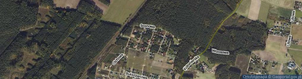 Zdjęcie satelitarne Brzozowa ul.