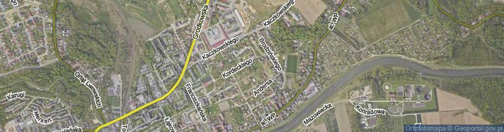 Zdjęcie satelitarne Brata Bochnigha Gotfryda ul.