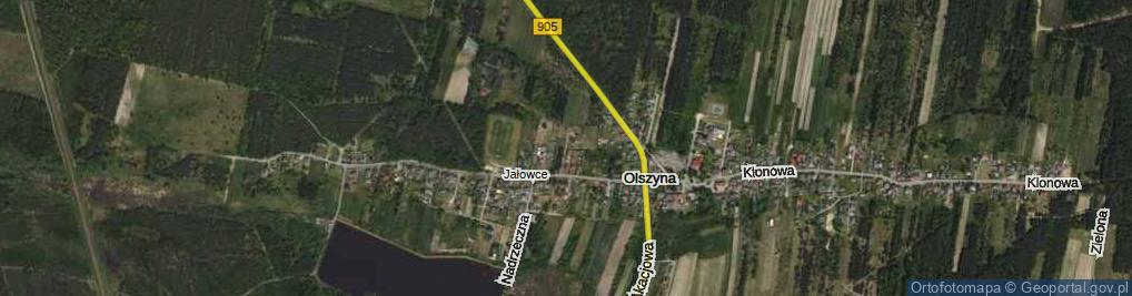 Zdjęcie satelitarne Brzozowa ul.