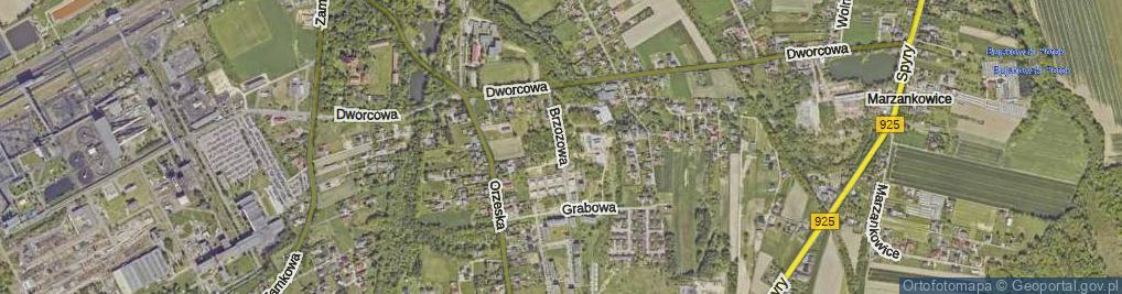 Zdjęcie satelitarne Brzozowa ul.