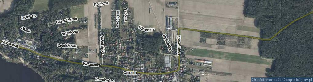 Zdjęcie satelitarne Brzozowa ul.