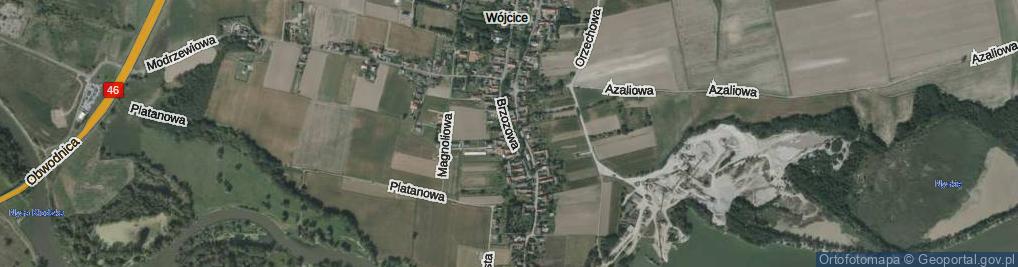 Zdjęcie satelitarne Brzozowa ul.