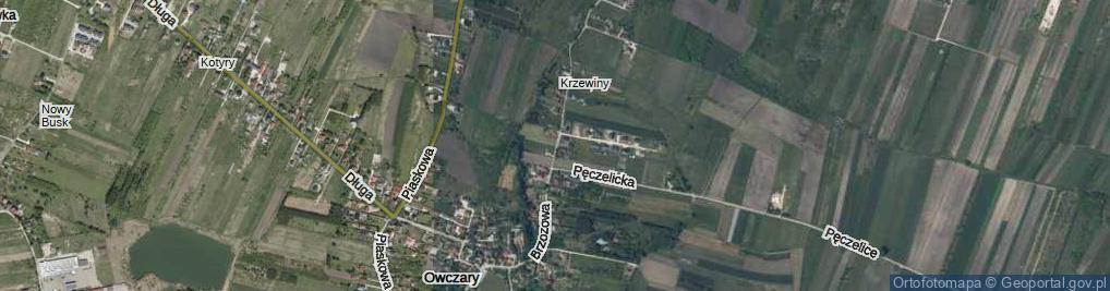 Zdjęcie satelitarne Brzozowa ul.