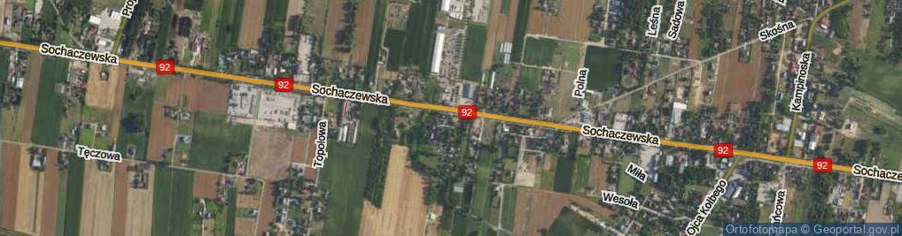 Zdjęcie satelitarne Brzozowa ul.