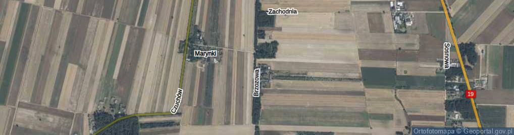 Zdjęcie satelitarne Brzozowa ul.