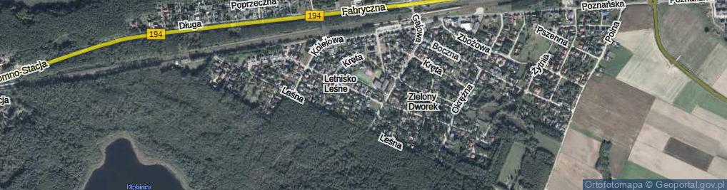 Zdjęcie satelitarne Brzozowa ul.