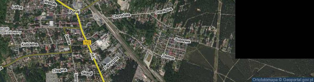 Zdjęcie satelitarne Brzozowa ul.