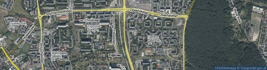 Zdjęcie satelitarne Braille'a Ludwika ul.