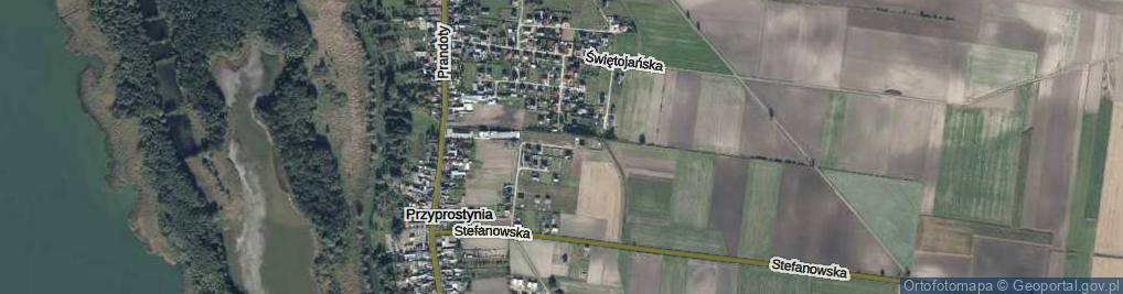 Zdjęcie satelitarne Brzoskwiniowa ul.